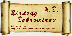 Miodrag Dobromirov vizit kartica